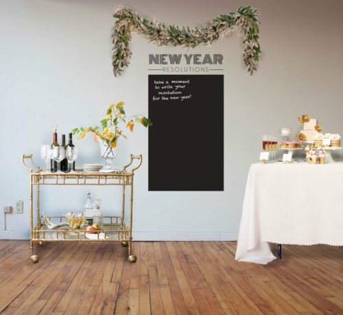 7 nye party decoration ideas resolutions chalkboard