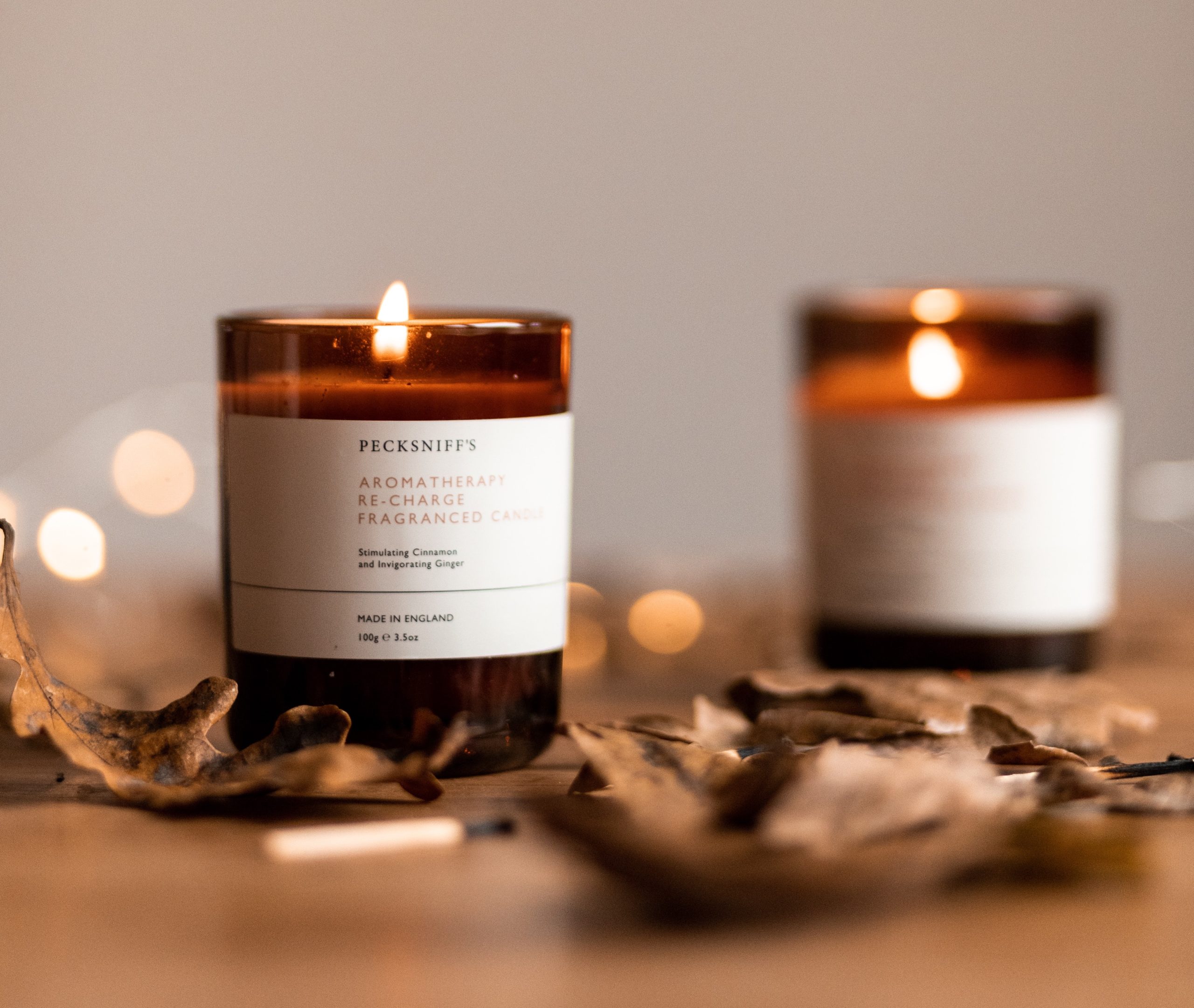 evolve blog cinnamon candles on table