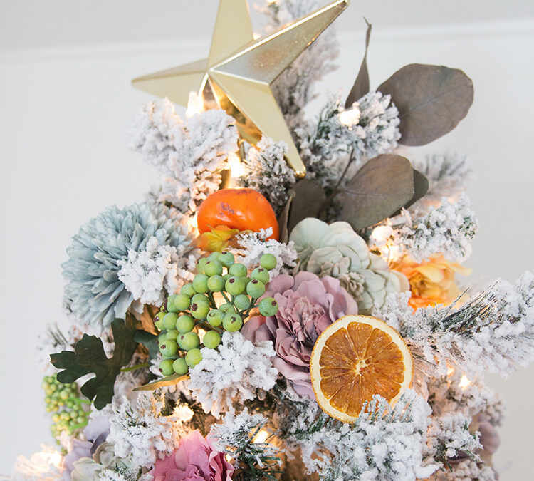 citrus christmas tree theme evolve blog