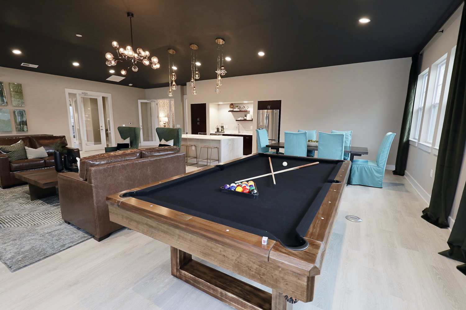 evolve heritage billiards room clubhouse