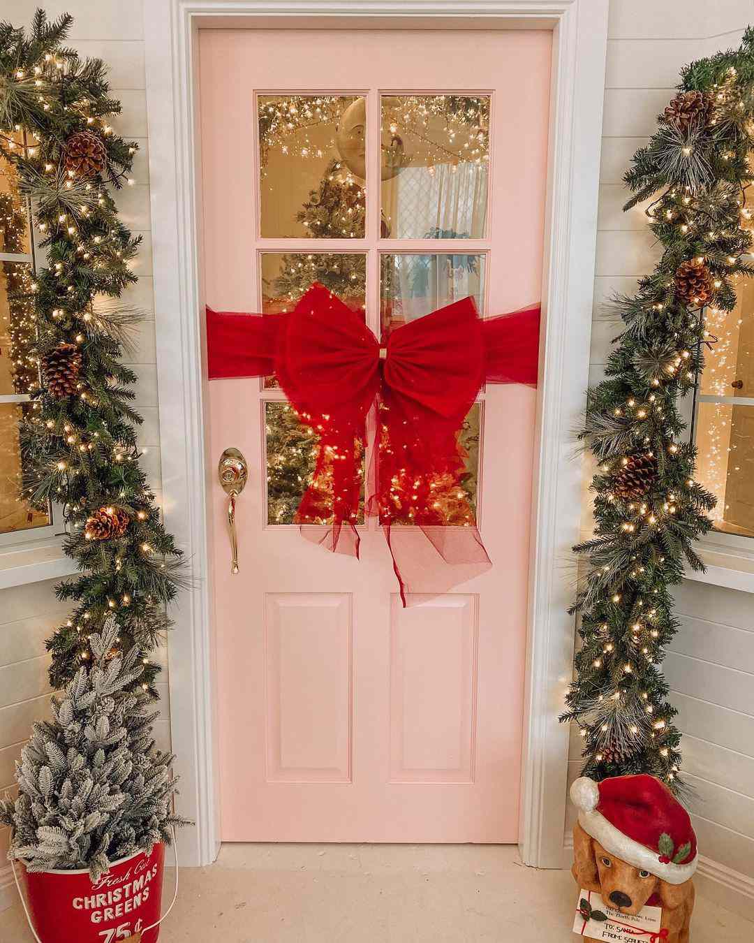 evolve blog front door christmas bow