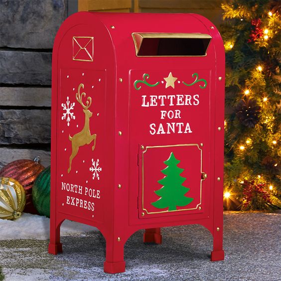 santas workshop mailbox festive front door
