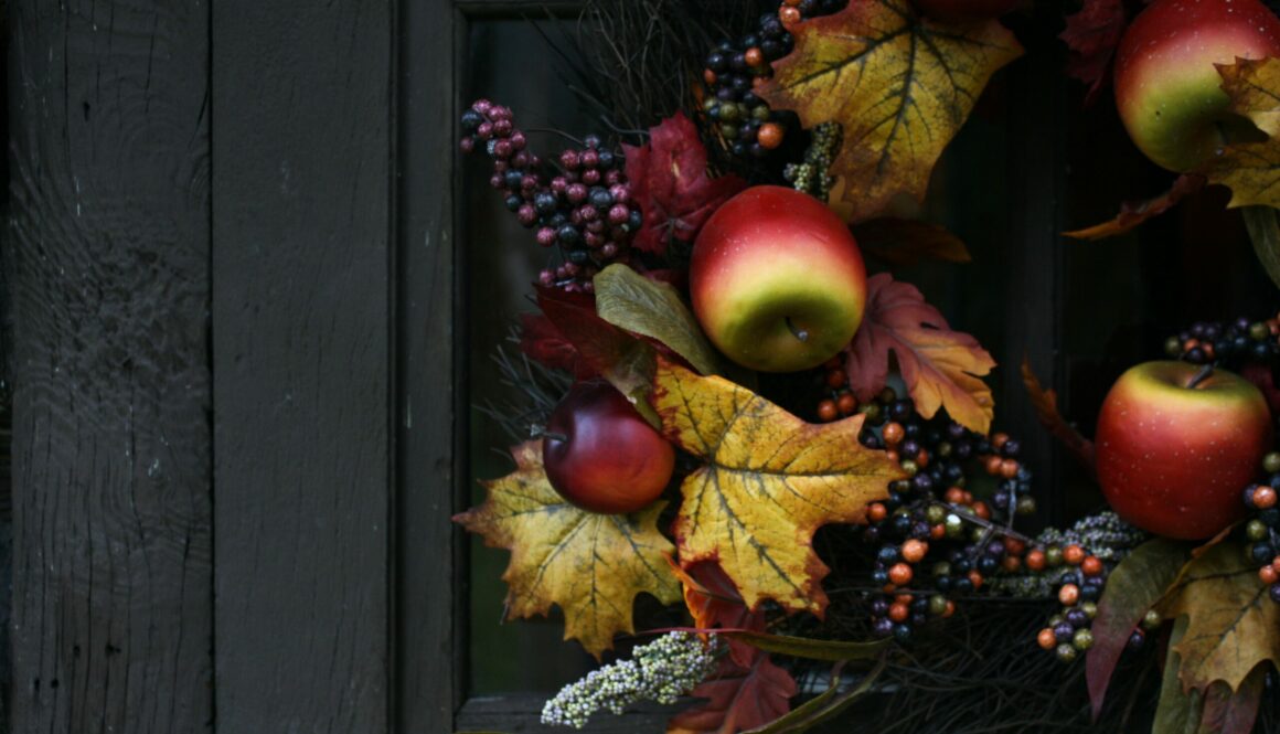 fall wreath front door evolve blog