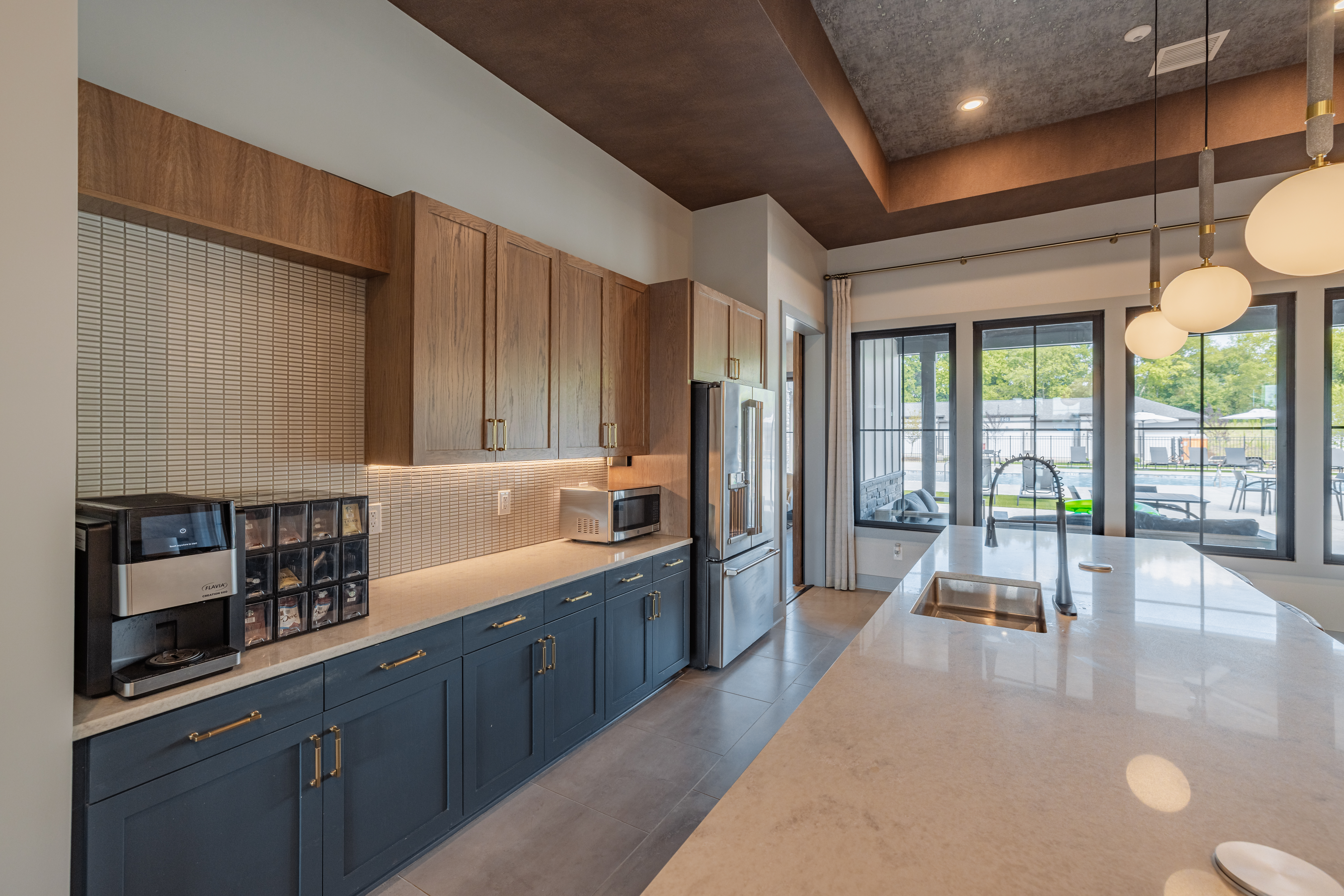 resident kitchen at evolve at parkway concord