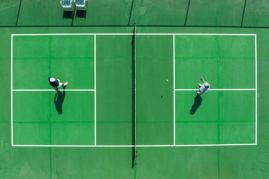 evolve-waterford-aerial-pickleball aerial view of pickleball courts at Evolve Waterford